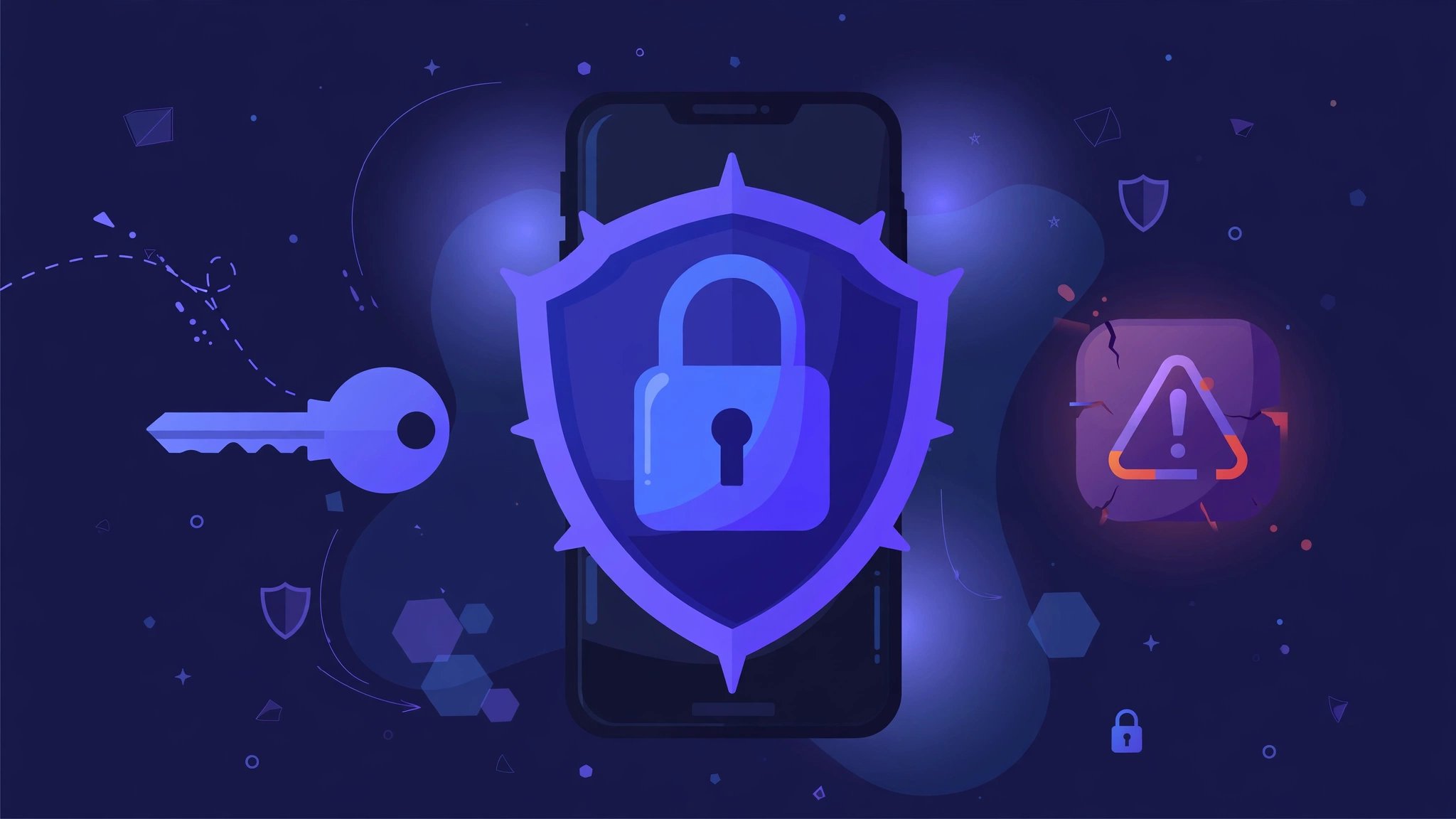Password safety on social media illustration